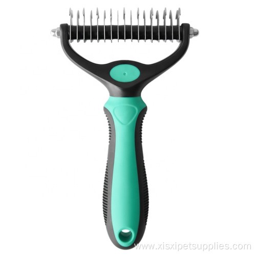Double Sided Long Hair Pet Knot Comb Brush